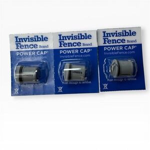 Lot of 3 Invisible Fence Power Cap Battery Genuine Replacement New Sealed